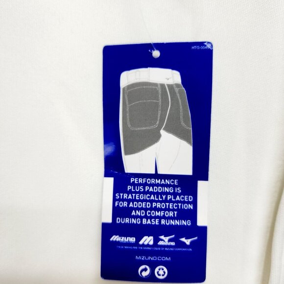 Mizuno Youth Size XX-Large White Baseball Pants Elastic Bottom Durable 32X34 - Picture 9 of 13